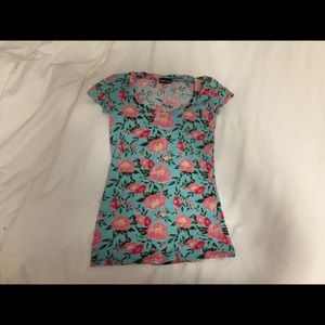 floral top from wet seal